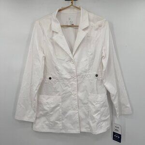 Adar Universal Stretch Women’s White Lab Coat – Size Small